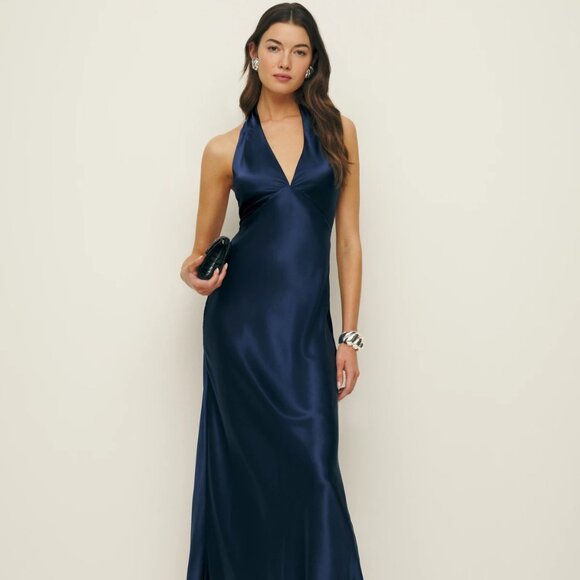 NWOT Daniela Silk Maxi Dress - Picture 3 of 8